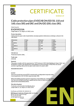 EVOCAB SRS and SRE Certificate ENG (RISE)