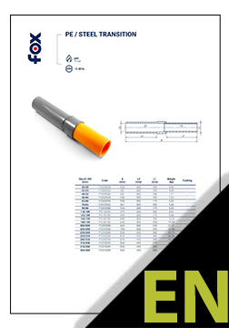 Steel/PE transition GAS TDS ENG