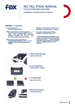 Installation manual for electrofusion welding