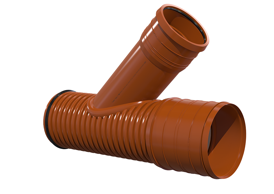 Redukcinis trišakis 45° (PP)