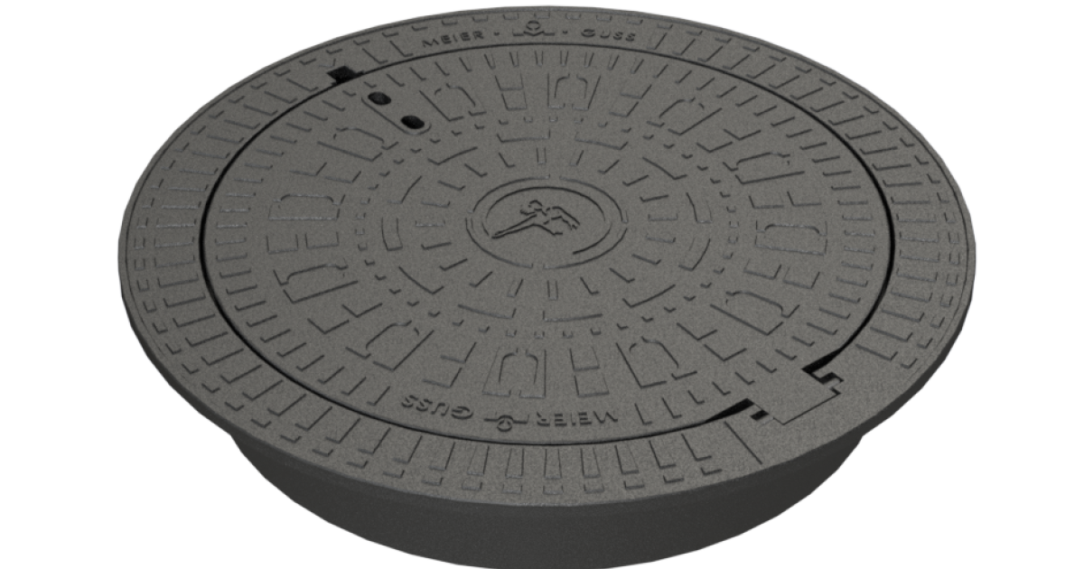 BUDALOCK-SN DN700, D400 Self-leveling round cover with hinge