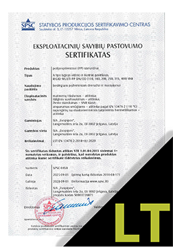 RIGID MULTI PP Sertifikatas LT (SPSC)