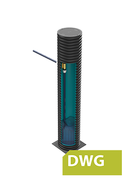 Standardritning ID400 Pumpstation DWG