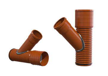 Reduction T-piece 45° (PP)