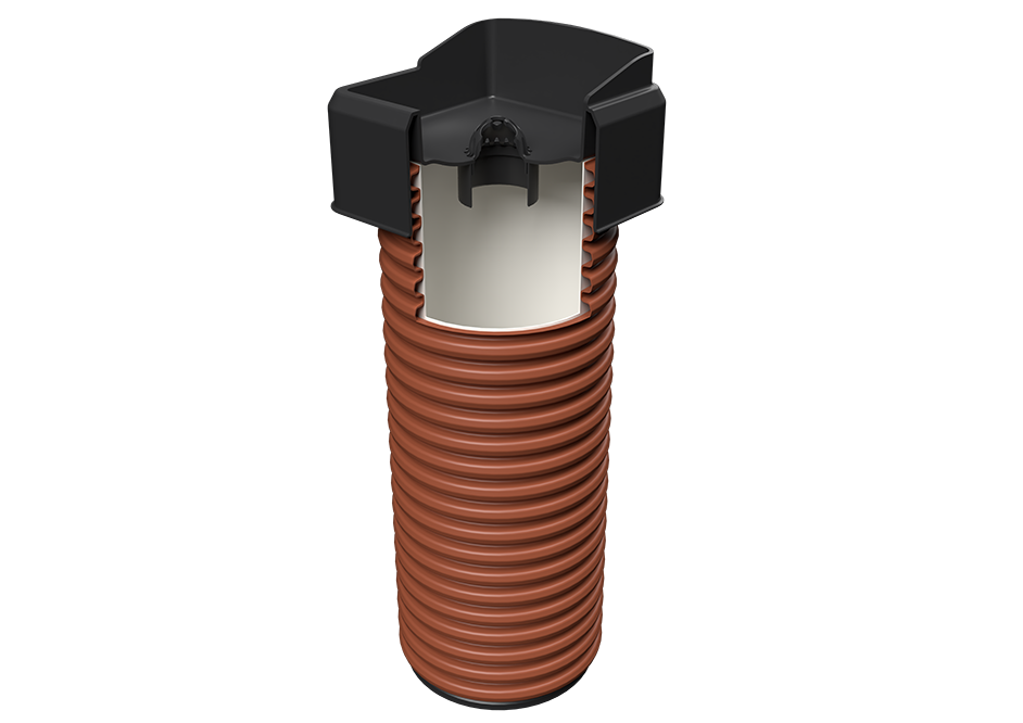 Kvadratinis lietaus vandens nutekėjimas 315/110