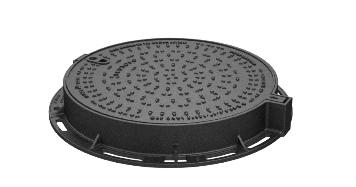 ECOTOP DN600/746, D400 Stationary type round cover with hinge