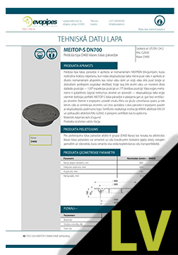 MEITOP-S DN 600 mm TDS LV