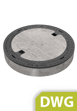 Standard Drawing Cover DN610/750mm, B125 DWG