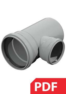 Standard Drawing Reduction T-piece 90° DN160-110 for bridge PDF