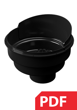 Round rainwater drain DN110 PDF