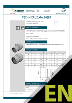 Reduction socket UV TDS ENG