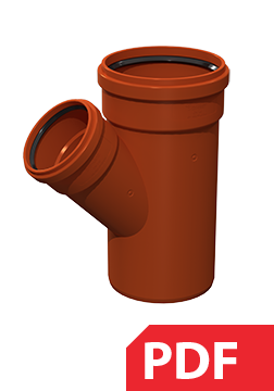 Trejgabals 45° tipveida rasējums PDF