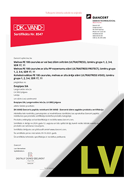DK-VAND ULTRASTRESS & PROTECT Sertifikāta tulkojums LV (DK VAND)