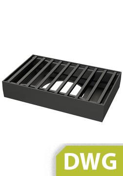 Standard Drawing Grate 495x780, D400 DWG