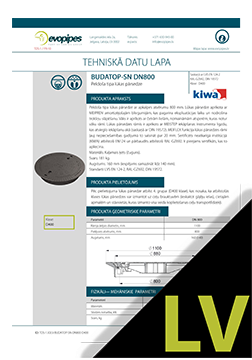 BUDATOP-SN DN800 mm TDS LV