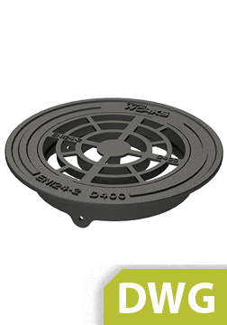 Standartinis brėžinys Grotelės DN/OD400, D400 DWG