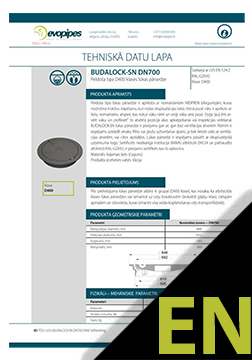 BUDALOCK-SN DN700 mm TDS EN