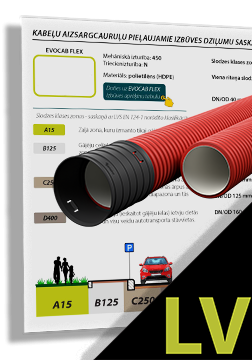 EVOCAB HARD N750 cauruļu minimālie pieļaujamie izbūves dziļumi