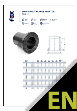 Flange with stub end - long spigot SDR 11 and 17 TDS ENG