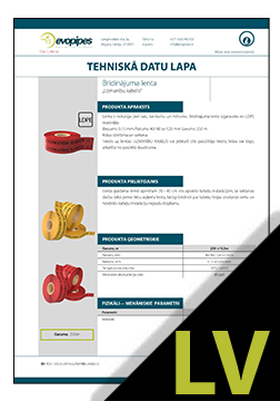 Brīdinājuma lenta "Kabelis" TDS LV