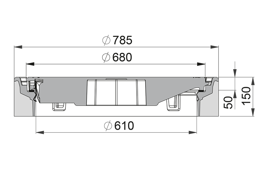 BUDATOP (reste) DN610/785, D400