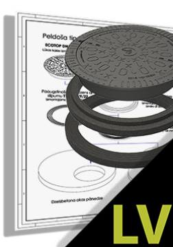 Polimēra gredzenu izbūve ar EVOPIPES lūkām priekš betona akām