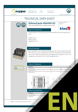Onboard grate 450x450x125 C250 TDS ENG