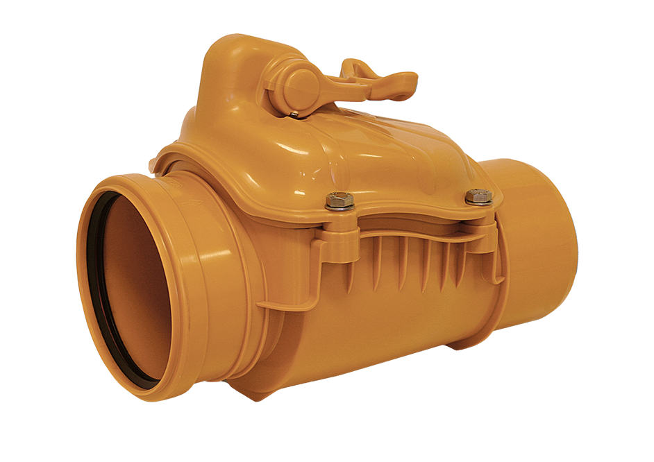 Backwater valve (PVC)