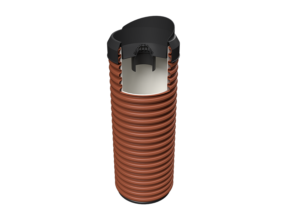 Round rainwater drain DN315/110