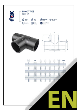 Spigot T-piece 90° SDR 17 TDS ENG