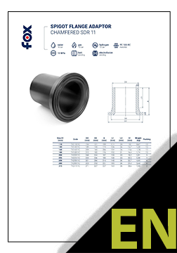 Flange with stub end - short spigot SDR 11 and 17 TDS ENG