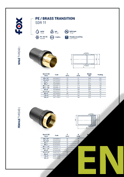 PE/Brass transition insert TDS ENG
