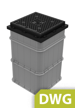 Standard drawing RadBox 600 x 600 mm DWG (B125 cover)