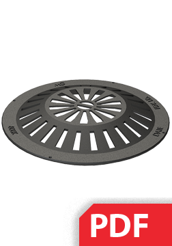 Standard Drawing Dome grate DN600 for DN/OD500 chamber PDF