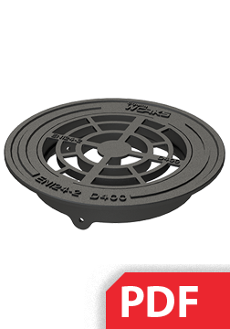 Standartinis brėžinys Grotelės DN/OD400, D400 PDF