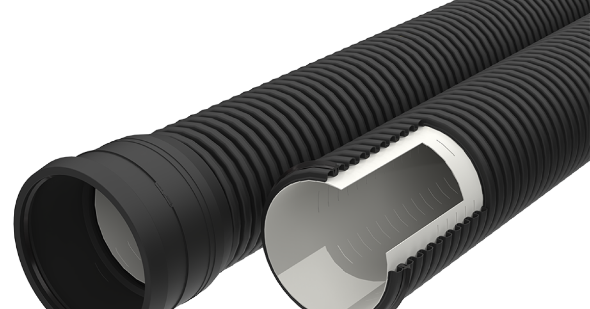 EVODRAIN HARD PP 180° Dalies perforuotas (LP), DIN 4262-1, EN 13476-3