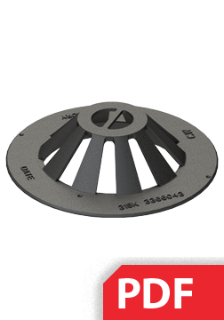 Tipveida rasējums Kupola reste šahtai DN/OD400 PDF