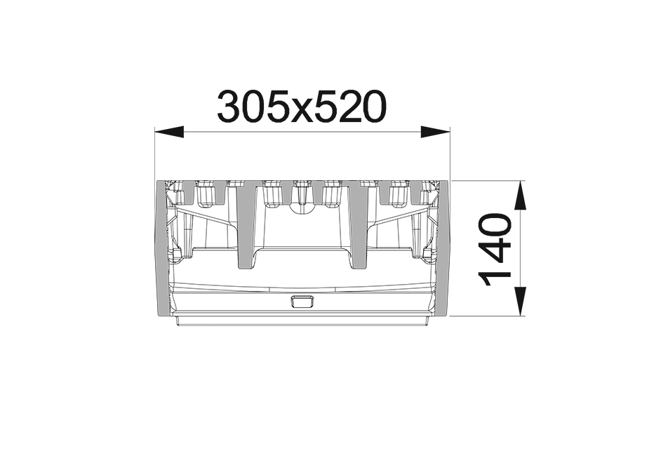 MEIDRAIN 300x500, D400