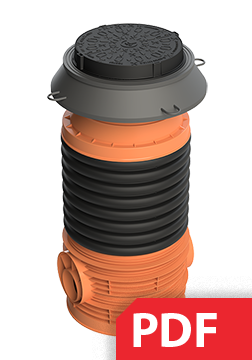 Tipveida rasējums CSL 800/630 mm ar GIGAPIPE šahtu PDF