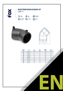 Electrofusion elbow 45° TDS ENG