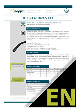 EVOCAB Elbow N 750 TDS watertight