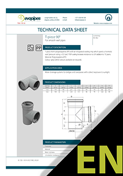 T-Piece 90° UV TDS ENG