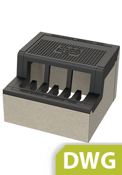 Standard Drawing Onboard grate 450x450x125 C250 DWG
