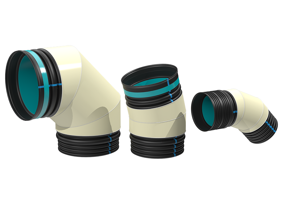 GIGAPIPE Elbow 15°, 30°, 45°, 90°