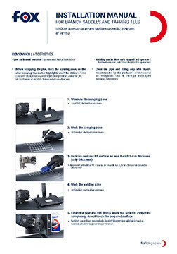 Installation manual for large diameter electrofusion welding
