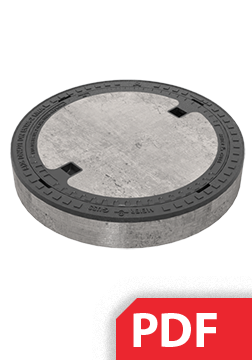 Tipveida rasējums Vāks DN610/750mm, B125 PDF