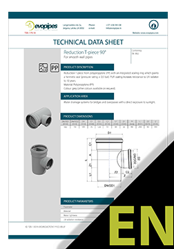 Reduction T-Piece 90° UV TDS ENG