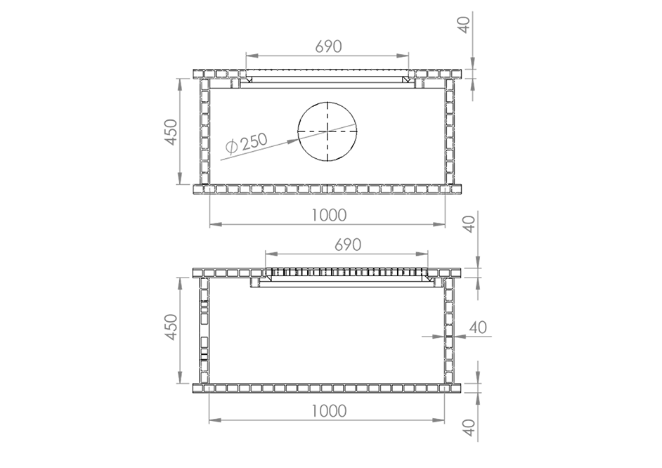 Rainwater sedimentation pit