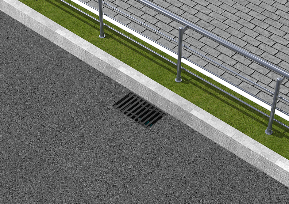 (inactive) Road gullies DN 600 (500x300 grate)