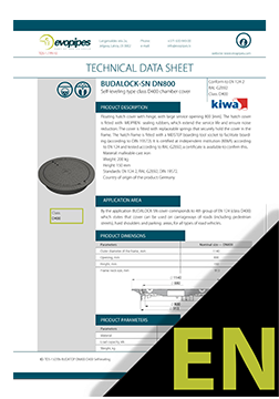 BUDALOCK-SN DN800, D400 TDS ENG
